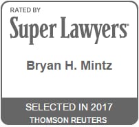 2017 Bryan Mintz Super Lawyers badge